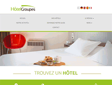Tablet Screenshot of hotelgroupes.com